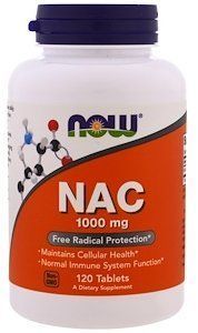 Now Foods Nac 1000 mg 120 таблеток (Ацетилцистеин) 417199 фото