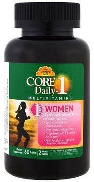 Country Life Core Daily-1 Multivitamins Women 60 Tabs Мультівітаміни для жінок 533265 фото