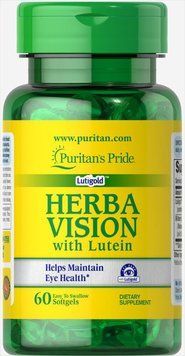 Puritan's Pride Herbavision with Lutein and Bilberry 6 mg 60 caps Лютеин і чорниця для зору 519232 фото