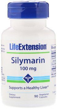 Life Extension Silymarin 100 mg 90 Veg Caps Силимарин 535114 фото