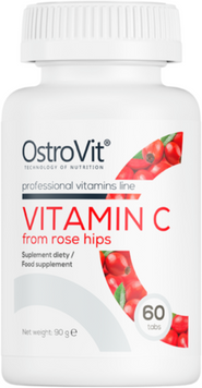 OstroVit Natural Vitamin C from rose hips Витамин C с шиповником 60 таблеток 1072882 фото