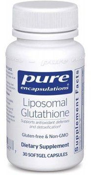 Pure Encapsulations Liposomal Glutathione 30 caps Липосомальный глутатион (PE-01477) 554104 фото