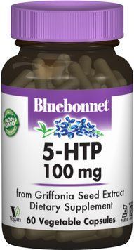 Bluebonnet Nutrition 5-HTP 100 mg, 60 Vegetable Capsules (BLB0051) 659769 фото