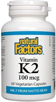 Natural Factors Vitamin K2 100mcg - 60 vcaps 1468823 фото