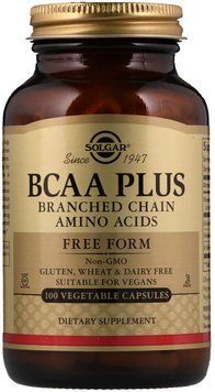 Solgar BCAA Plus Free Form Солгар Амінокислоти BCAA плюс 100 капсул 496838 фото