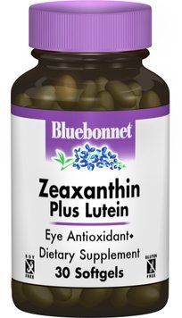 Bluebonnet Nutrition Zeaxantin + Lutein, 30 Softgels (BLB0858) 659821 фото