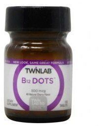 Twinlab B-12 Dots Вітамін В12 смак вишні 500 мкг, 100 таблеток 926263 фото
