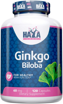 Haya Labs Ginkgo Biloba 60mg Гинкго Билоба 120 таблеток 1033247 фото