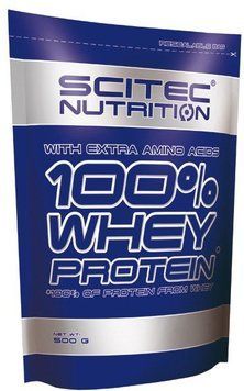 Протеин Scitec Nutrition 100% Whey Protein 500 g /16 servings/ Strawberry 387508 фото