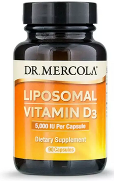 Dr. Mercola Liposomal Vitamin D3 Вітамін D3 Ліпосомальний 5000 МО 90 капсул 1190614 фото