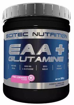 Амінокислота для спорту Scitec Nutrition EAA+Glutamine 300 g / 33 servings / pink lemonade 996973 фото
