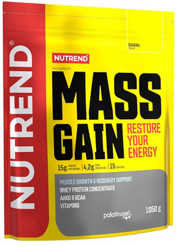 Гейнер Nutrend MASS GAIN 1050 g/15 servings/banana 1101905 фото