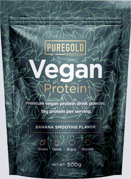 Протеїн PureGold Vegan Protein 500 g / 20 послуг / Banana 1103734 фото