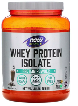 Протеин Now Foods Whey Protein Isolate Изолят сывороточного протеина вкус сливочного шоколада 816 г 890814 фото