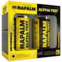 Бустер тестостерону Fitness authority Napalm Alpha Test (AM PM Formula) 240 (2x120) tablets//60 servings//Unflavored 969787 фото