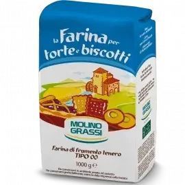 Мука Molino Grassi из мягких сортов пшеницы Torte e Biscotti Тipo 00 1 кг (8013971006324) 1187192 фото
