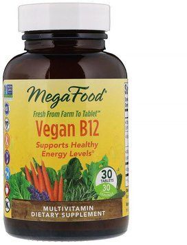 MegaFood Vegan B12 30 Tabs Вітамін B12 552245 фото