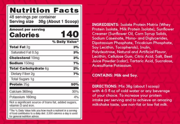 Протеин BSN Syntha-6 Isolate 1820 g / 48 servings / Strawberry Milkshake 573368 фото