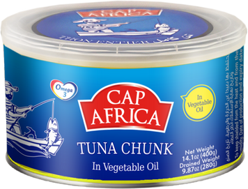 Тунец CAP AFRICA целый в масле 400 г (6191519600042) 1332676 фото