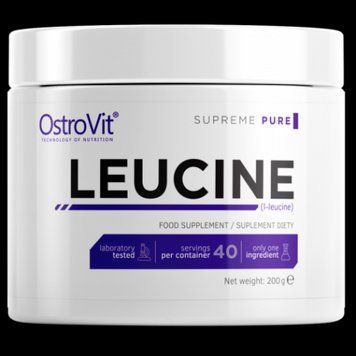 Амінокислота для спорту OstroVit Leucine 200 g (40 servings) Pure 391333 фото