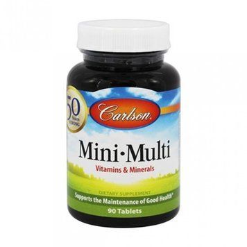 Carlson Labs Mini-Multi 90 tabs Комплекс основних вітамінів і мінералів 488753 фото