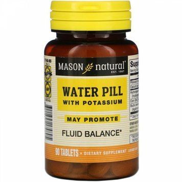 Mason Natural Water Pill With Potassium Сечогінні таблетки з калієм 90 таблеток 936604 фото