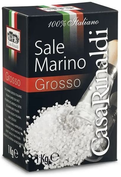 Морська сіль Casa Rinaldi 100% Italiano велика 1 кг (8006165400114) 1187183 фото