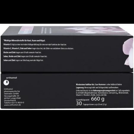 Orthomol Beauty Витамины для кожи, волос и ногтей 30 питьевых бутылочек 1088685 фото