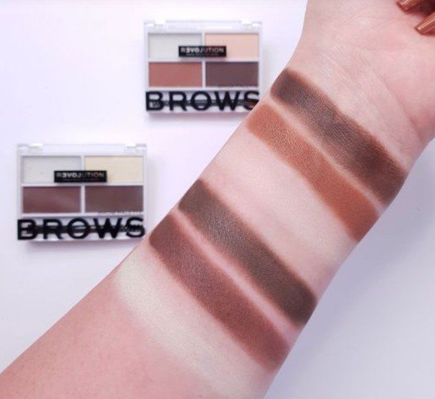 Revolution Relove Color Cult Brow Palette Dark Палетка для брів 3.2g 1191252 фото