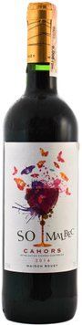Вино SO Malbec Cahors 2016 червоне сухе 0.75 л (FSH_3295890200181) 1395044 фото