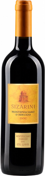 Вино Sizarini Montepulciano D'abruzzo DOC червоне сухе 0.75 л 12-13% (8005017103340) 1345247 фото