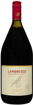 Вино напівгристе Civ&Civ Lambrusco dell'emilia Rosso Amabile червоне напівсолодке 1.5 л (FSH_8001929316984) 1359854 фото