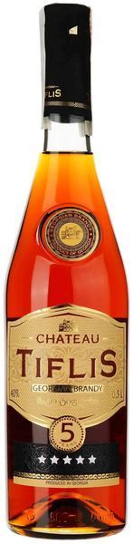 Бренді Chateau Tiflis 5 y.o. 40% 0.5 л (4860008193953) 1344908 фото