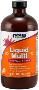 NOW Foods Liquid Multi 473 ml /32 servings/ Tropical Orange 416658 фото
