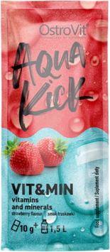 OstroVit Aqua Kick VIT&MIN 10 g / 1 serving / strawberry 1022030 фото