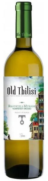 Вино Old Tbilisi Ркацителі-Мцване, біле сухе, 12.5% 0.75л (MAR4860004070197) 1153080 фото