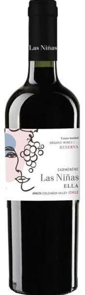 Вино Las Ninas Ella Reserva Carmenere Bio червоне сухе 0.75л (WHS7804661040633) 1249618 фото