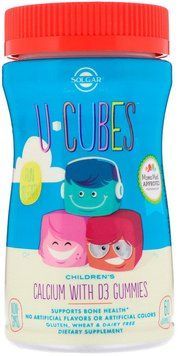 Solgar U Cubes, Children's Calcium With D3 Gummies, 60 Gummies 466175 фото