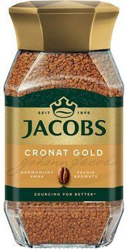 Кава розчинна Jacobs Cronat Gold 200 г (8711000513767) 1354567 фото