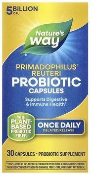 Nature's Way Primadophilus Reuteri Probiotic - 30 Veg Capsules 1453407 фото