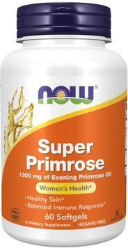 Now Foods Super Primrose 1300mg - 60 softgels 1454314 фото