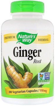 Nature's Way Ginger Root 550 mg 180 Caps Корень имбиря 535155 фото