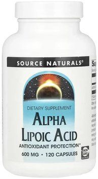 Source Naturals Alpha Lipoic Acid 600 mg - 120 Capsules 1452300 фото