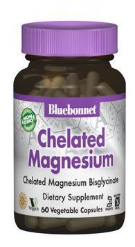 Bluebonnet Nutrition Albion Chelated Magnesium 60 caps 490411 фото