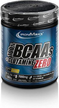 Амінокислота для спорту IronMaxx 100% BCAAs + Glutamine Zero 500 g /33 servings/ Mango 938457 фото
