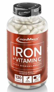 IronMaxx Iron + Vitamin C 130 caps / 130 servings 1112565 фото