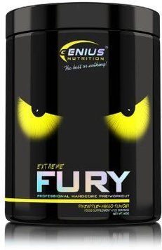 Передтренувальний комплекс Genius Nutrition Fury extreme 400 g / 22 servings / Pineapple-Mango 999108 фото
