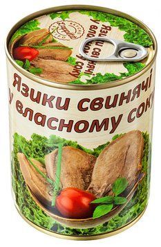 Консервы L'appetit Язык свиной в собственном соку 340 г (4820177070219) 1045395 фото