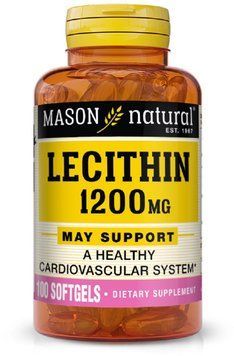 Mason Natural Lecithin 1200 mg Лецитин 100 капсул 936579 фото