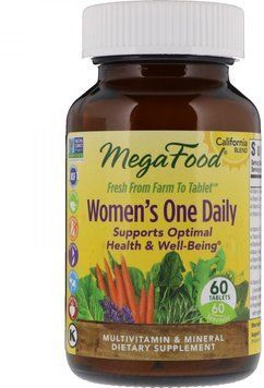 MegaFood Women's One Daily 60 Tabs Мультівітаміни і мінерали для жінок 552273 фото